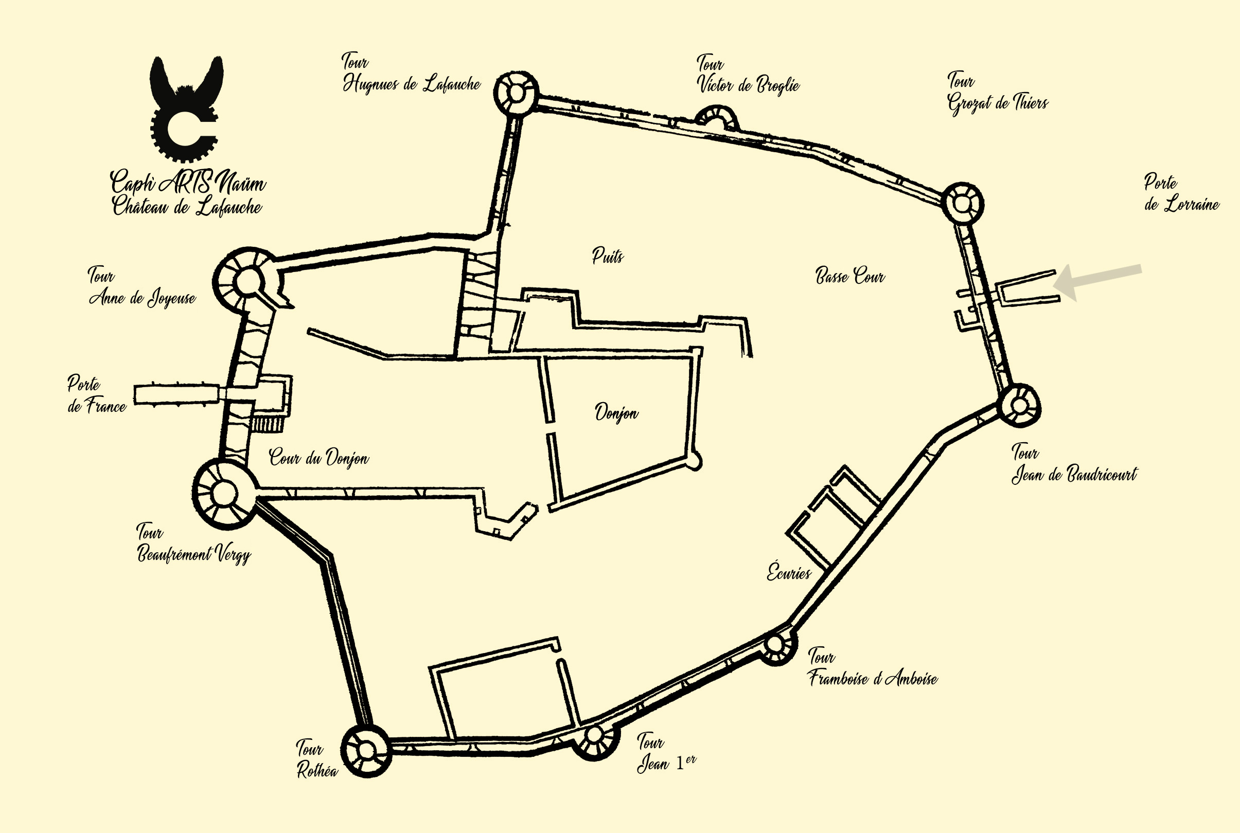 Plan château de Lafauche